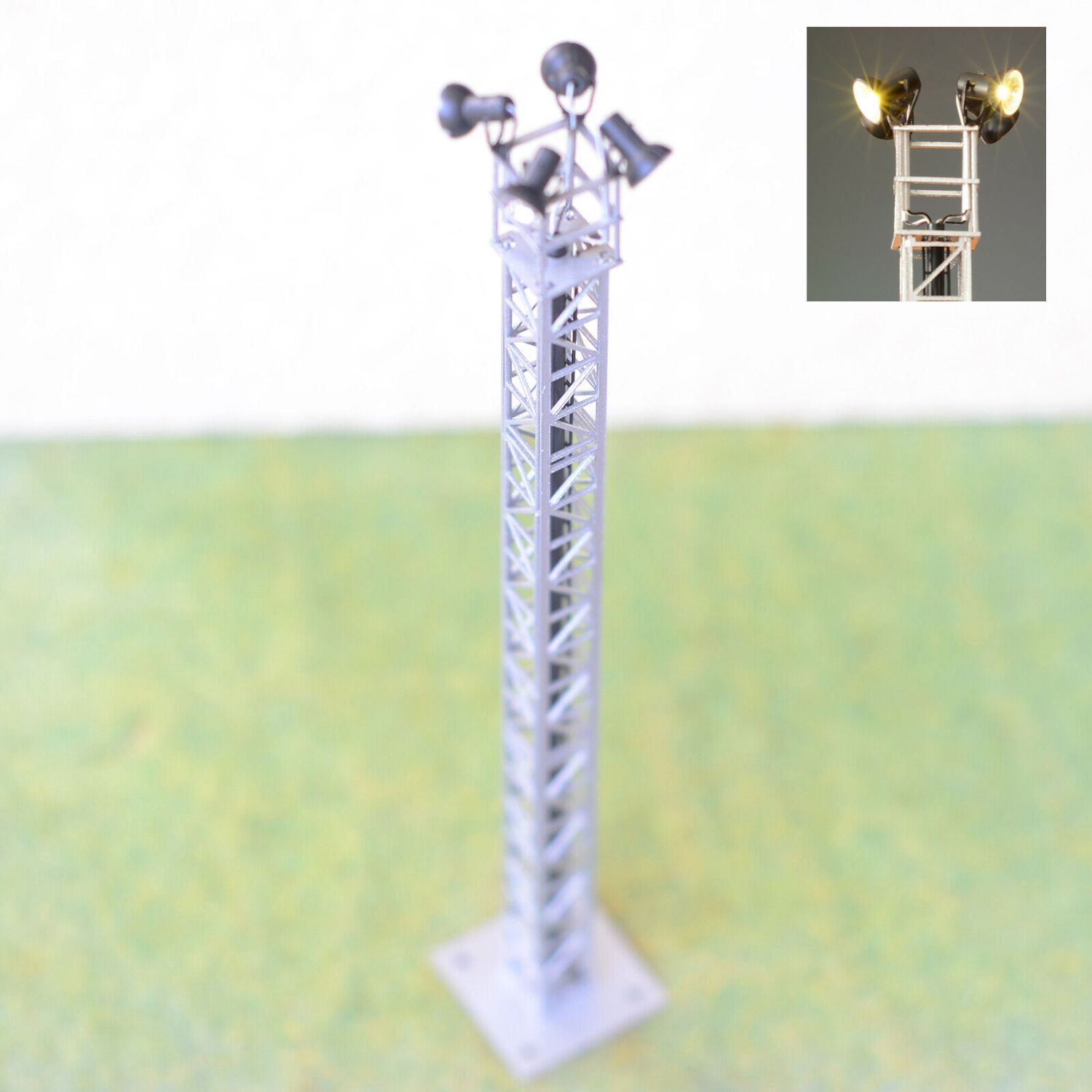 Metal Tower Mast with 4 Working Spotlights